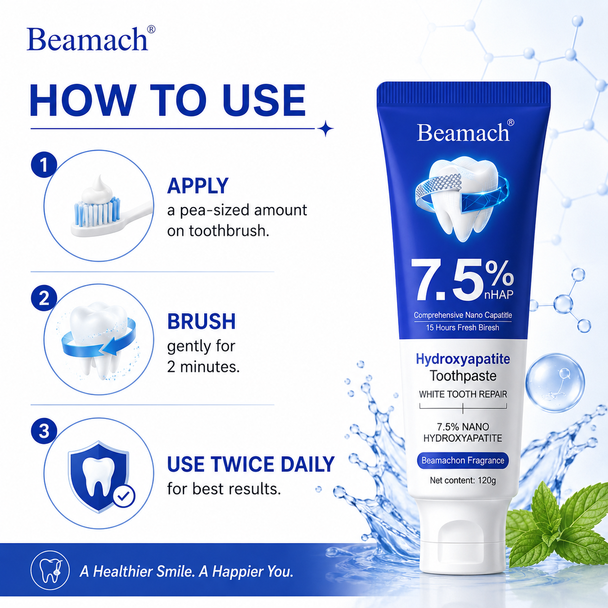 BioActive Tooth Repair Paste for Strong Teeth & Natural Shine